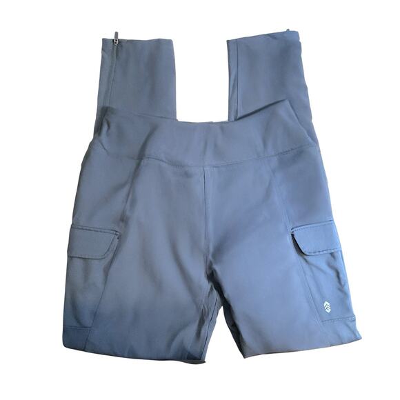 Free Country Cargo Pants Women's Size M Blue Outdoor Sport Zip Ankle Quick Dry - Picture 1 of 16